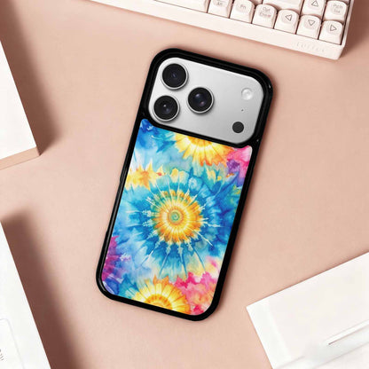 iPhone 17 Pro Case — Small Tie Dye Swirl Pattern Tie, Original Design Phone Case