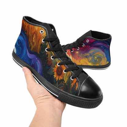 MEN'S Blend All Versions High Top Canvas Neon Fantasy Shoes