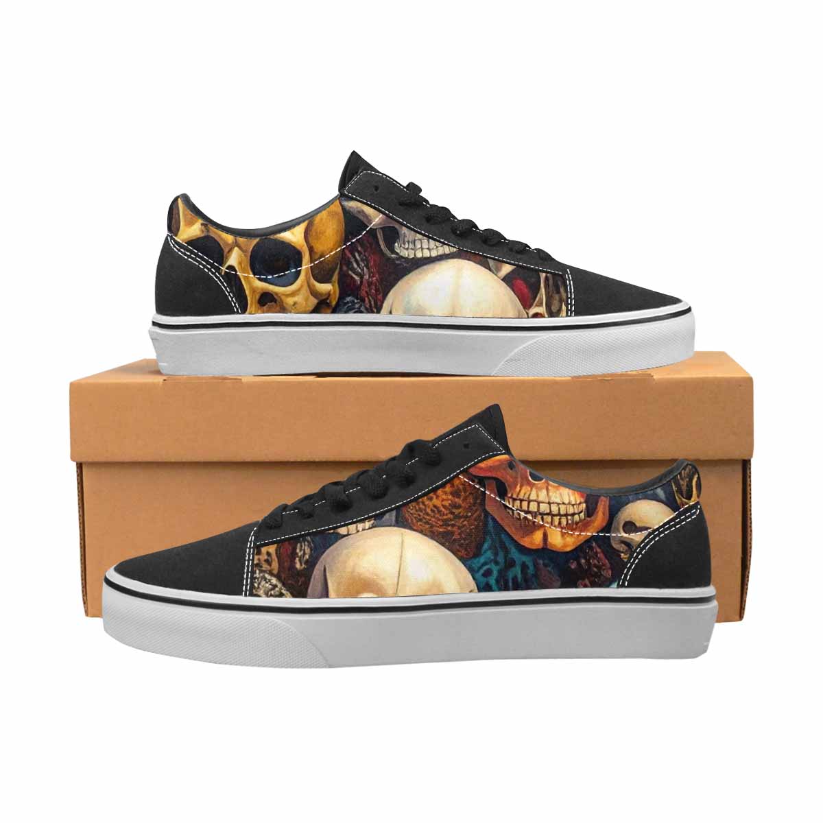WOMEN'S Skulls Lace-Up Canvas Y2K Shoes
