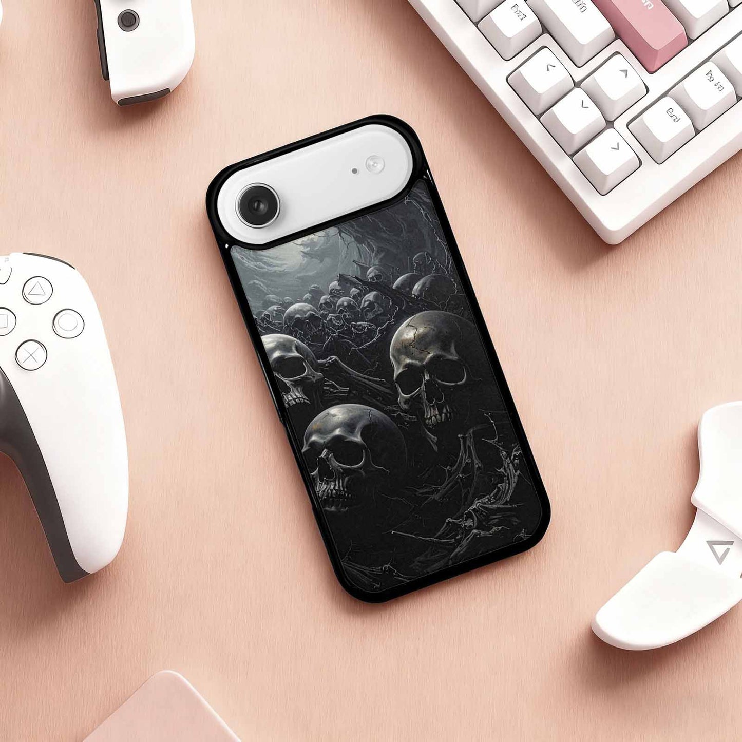 iPhone 17 Air Case — Skull Dark Art Gothic Print Gothic, Custom Printed Phone Case