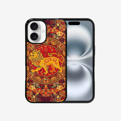 iPhone 16 Case — Mandala Lions Art Seamless Pattern Vibrant, Unique Phone Case Design