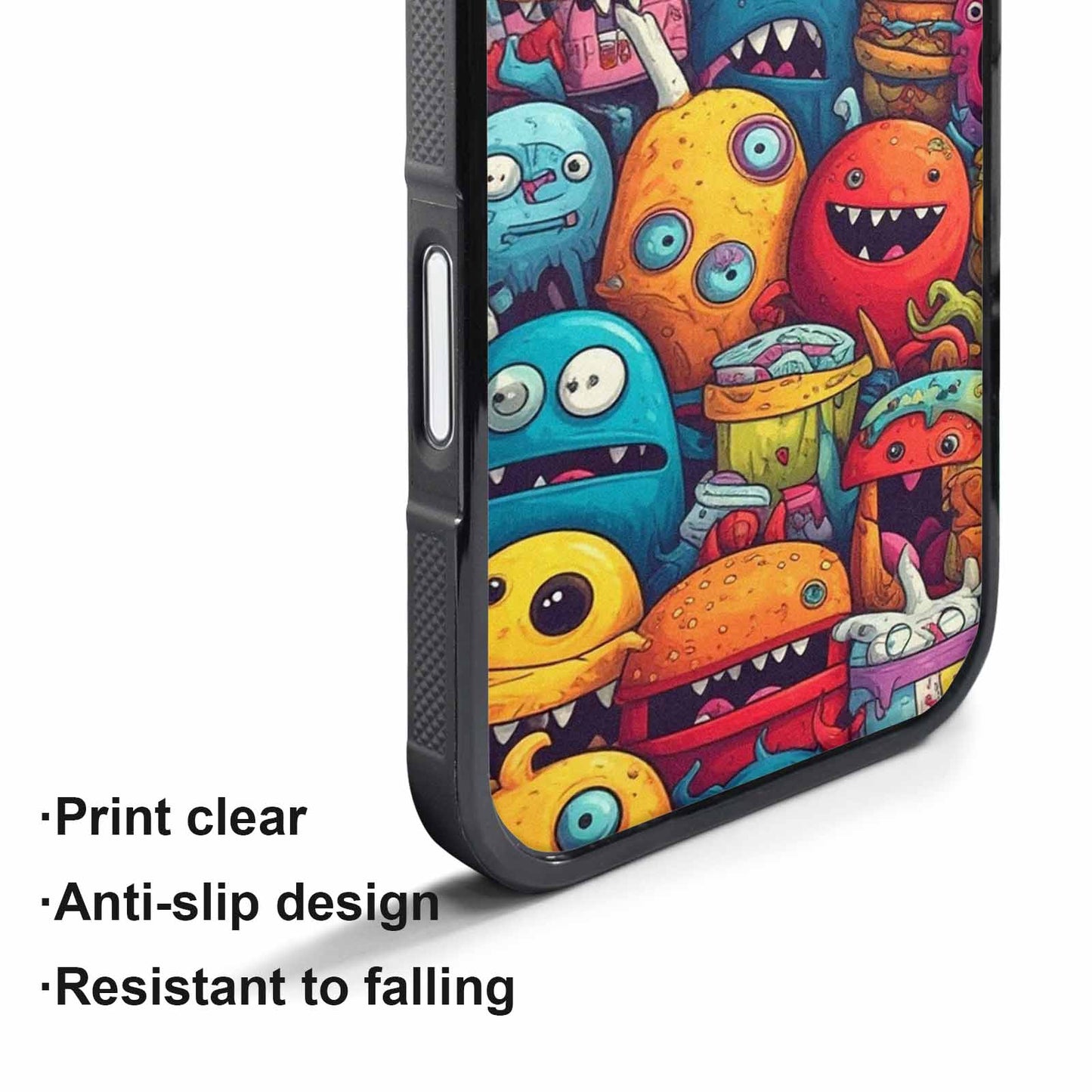 iPhone 17 Pro Max Case — Small Cartoon Monster Character Cartoon Cute, Custom Print Case Cover