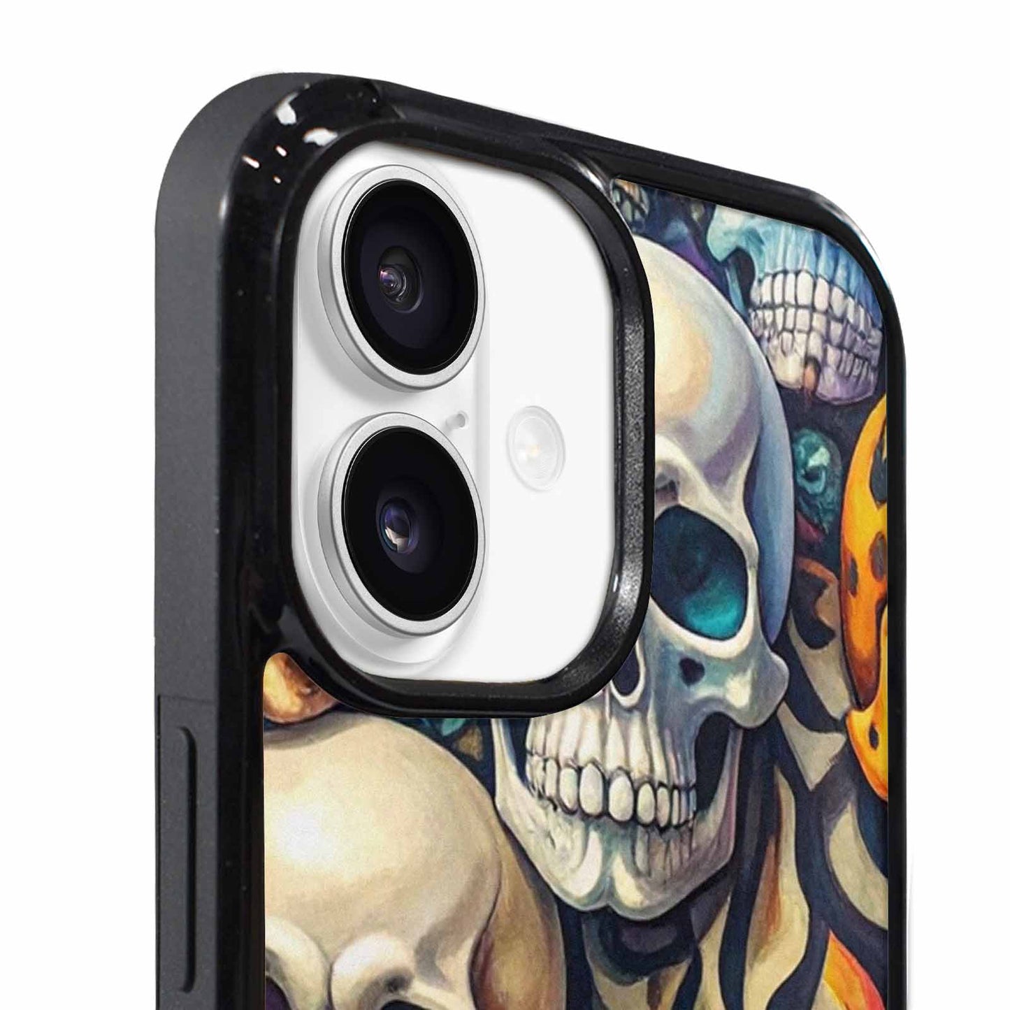 iPhone 17 Case — Skulls Pattern Hundreds Of Gothic Skulls, Custom Art Phone Cover