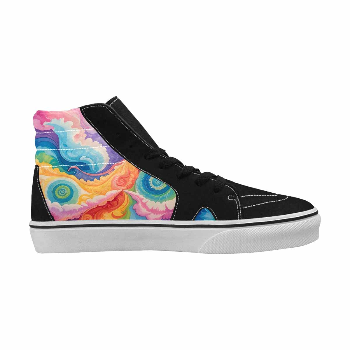 MEN'S Tie High Top Canvas Neon Fantasy Shoes
