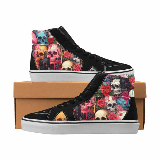 MEN'S Skulls High Top Canvas Original Design Aesthetic Custom Shoes