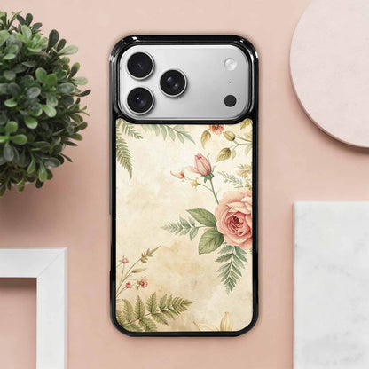 iPhone 17 Pro Max Case — Vintage Botanical Art Pattern Floral, Custom Print Case Cover