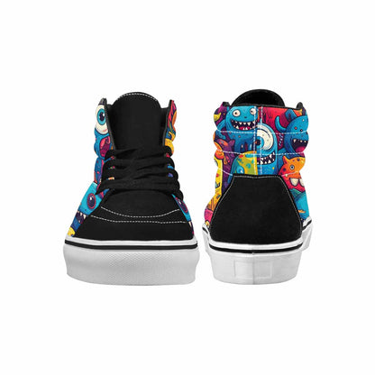 WOMEN'S Cartoon Monster Character High Top Canvas Aesthetic Custom Sneakers