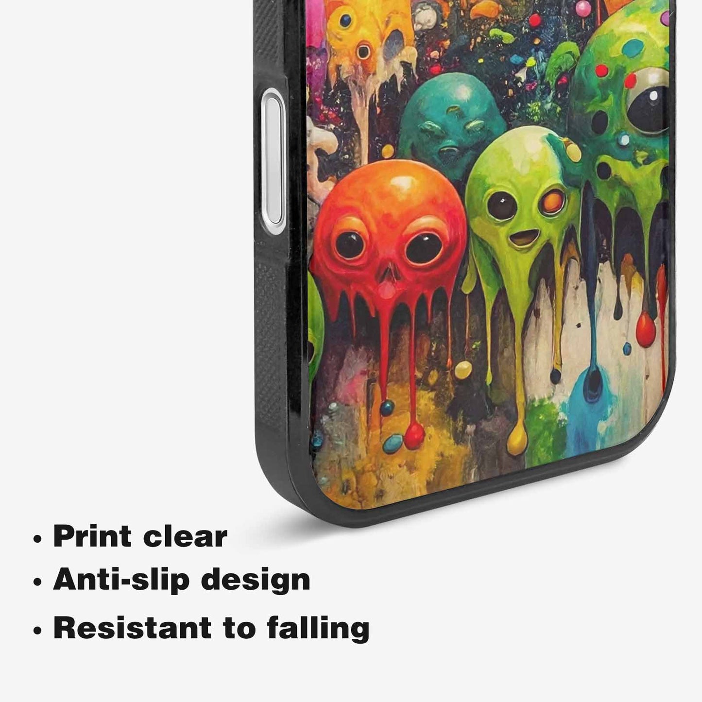 iPhone 16 Case — Aliens Camomelting Aliens Patt Tuu, Personalized Phone Case