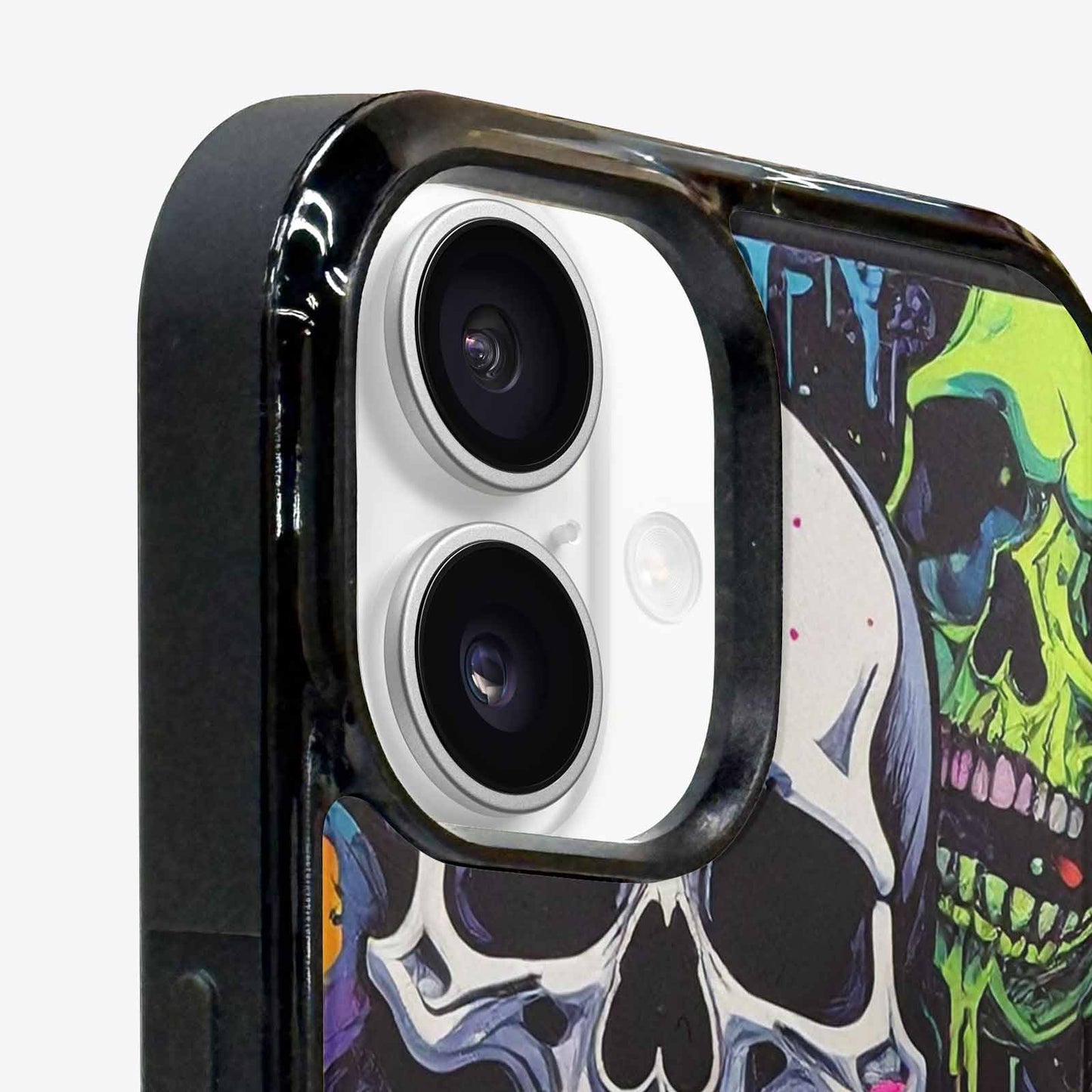 iPhone 16 Case — Vibrant Camo 1000\'s Of Skeletons Neon, Original Design Phone Case