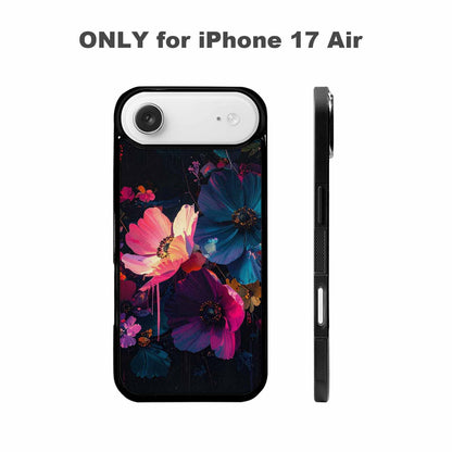 iPhone 17 Air Case — Shadowy Glitch Floral Pattern Hundreds Floral, Customized Protective Case