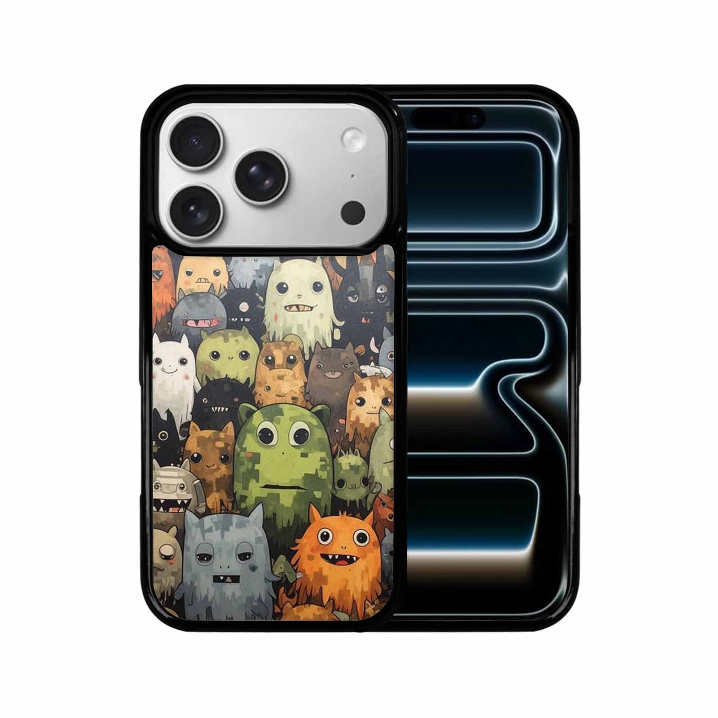 iPhone 17 Pro Case — Monsters Camomonsters Pattern Camo, Custom Print Case Cover