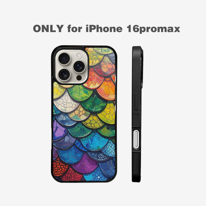 iPhone 16 Pro Max Case — Reptile Scale Full Color Vibrant Reptile, Custom Made Phone Cover