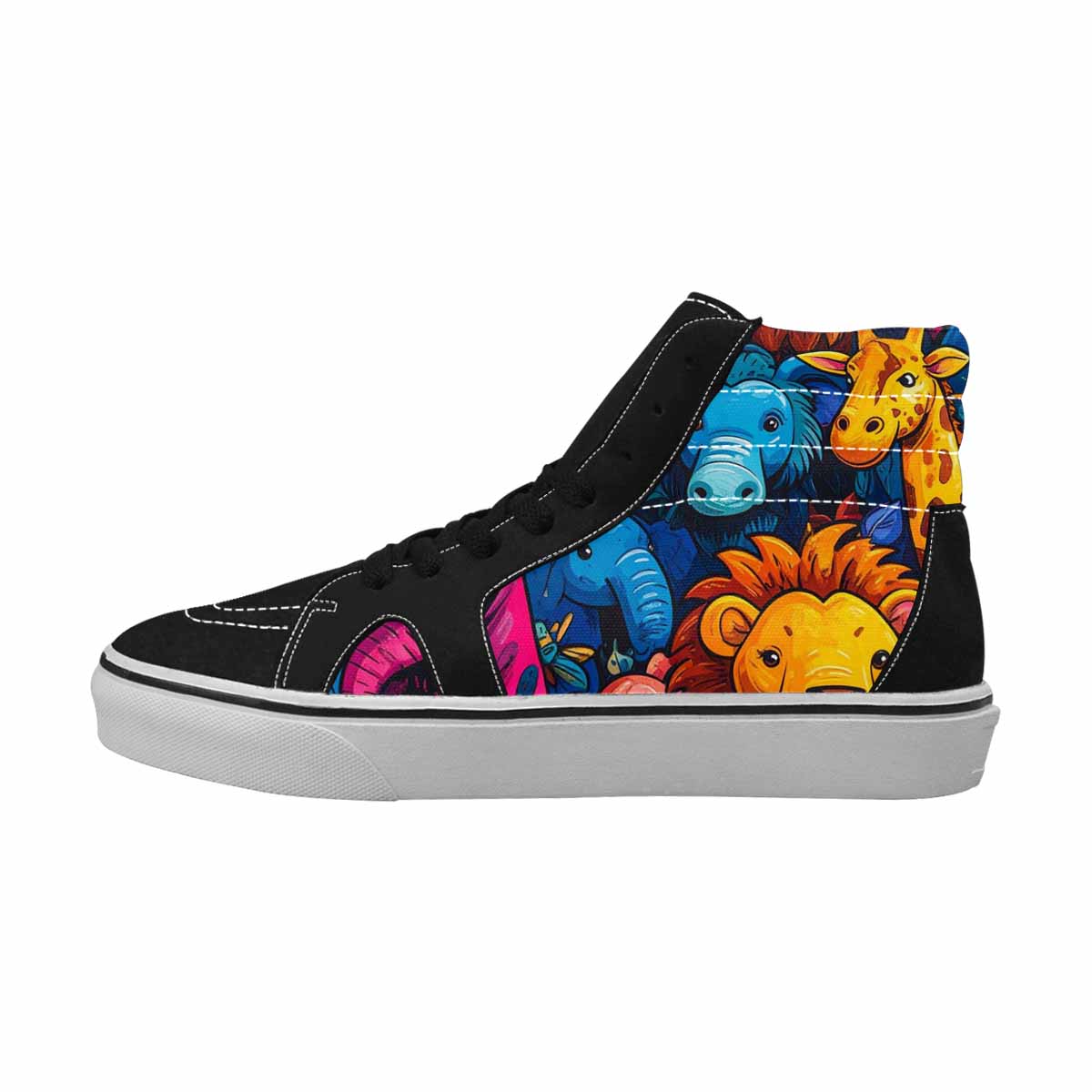 WOMEN'S Cartoon Animal Characters High Top Canvas Cottagecore Custom Shoes