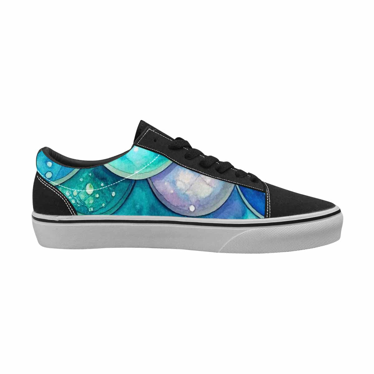 WOMEN'S Mermaid Scale Canvas Lace-Up Y2K Custom Sneakers