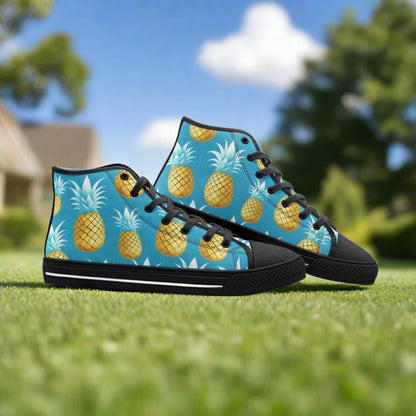 Peacock Amber Gold Vivid Bold Art - Freaky Shoes | Custom Art Sneakers