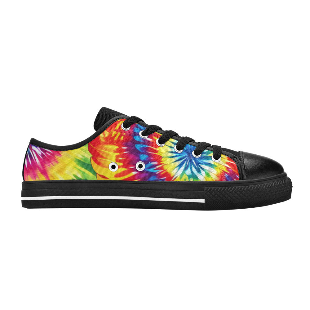 WOMEN'S Tie Dye Love Canvas Wallpaper Art Sneakers