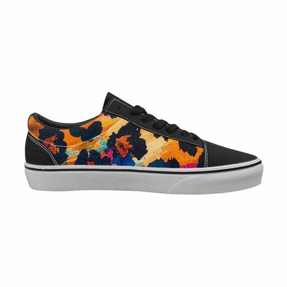 WOMEN'S Animal Print Lace-Up Canvas Wallpaper Art Custom Sneakers