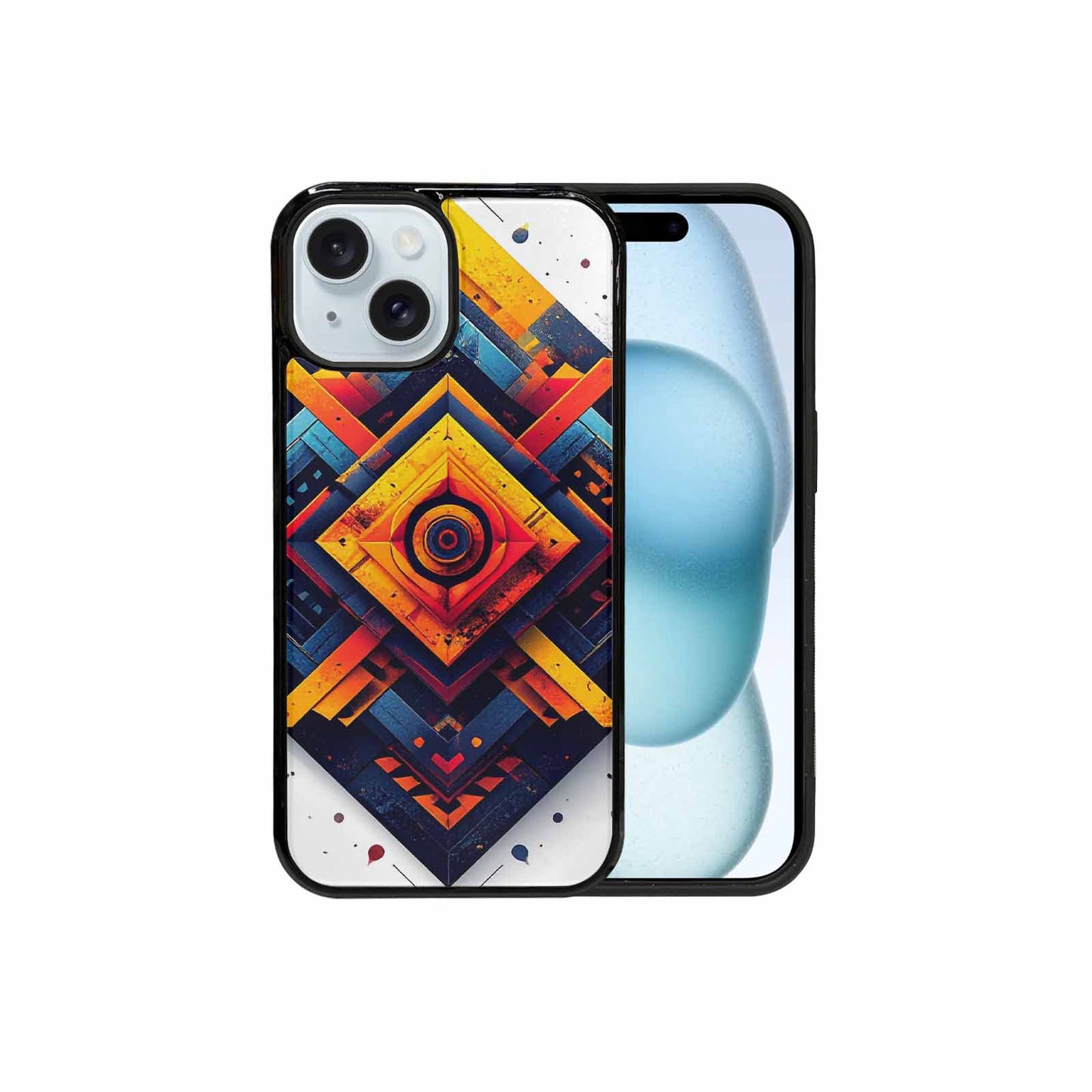 iPhone 15 Case — Urban Tribal Tessellation, Custom Made Phone Cover