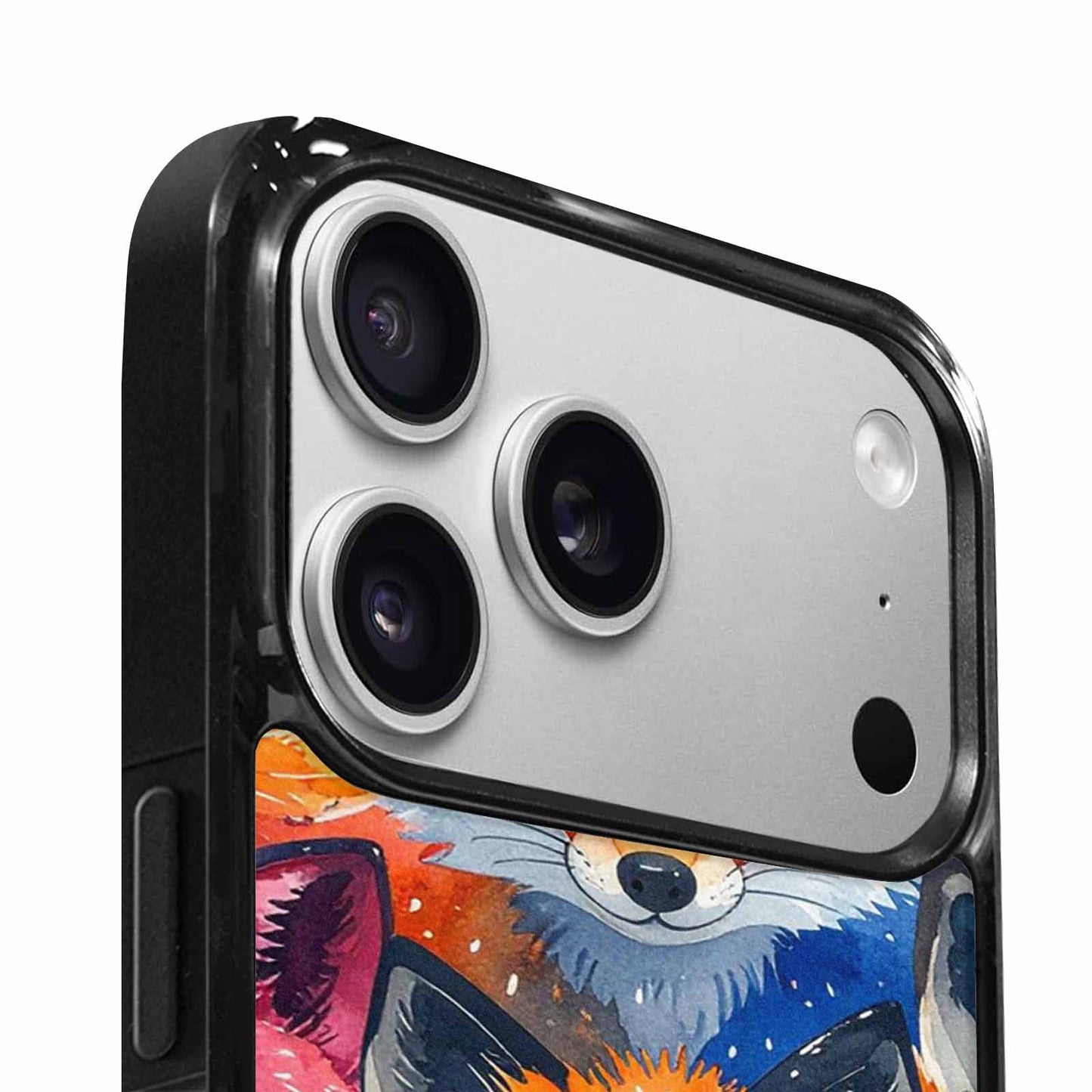 iPhone 17 Pro Max Case — Watercolor Kawaii Fox Watercolor Abstract, Custom Print Case Cover