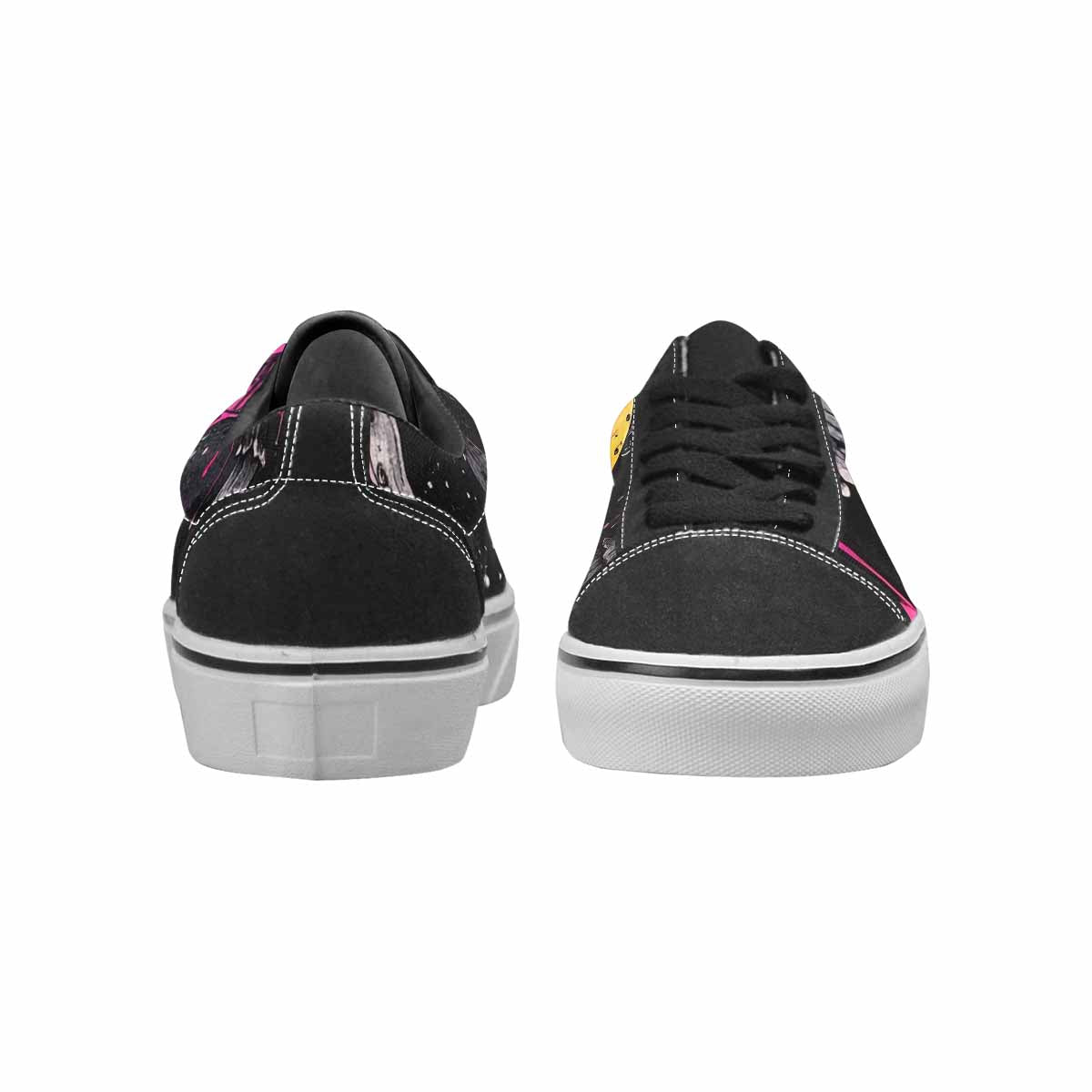 WOMEN'S Rainbow Drip Mushrooms Lace-Up Canvas Neon Fantasy Shoes