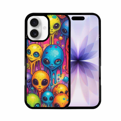iPhone 17 Case — Melting Aliens Pattern Alien Scifi, Personalized Phone Case