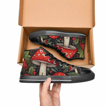 MEN'S Mushroom High Top Canvas Y2K Custom Shoes