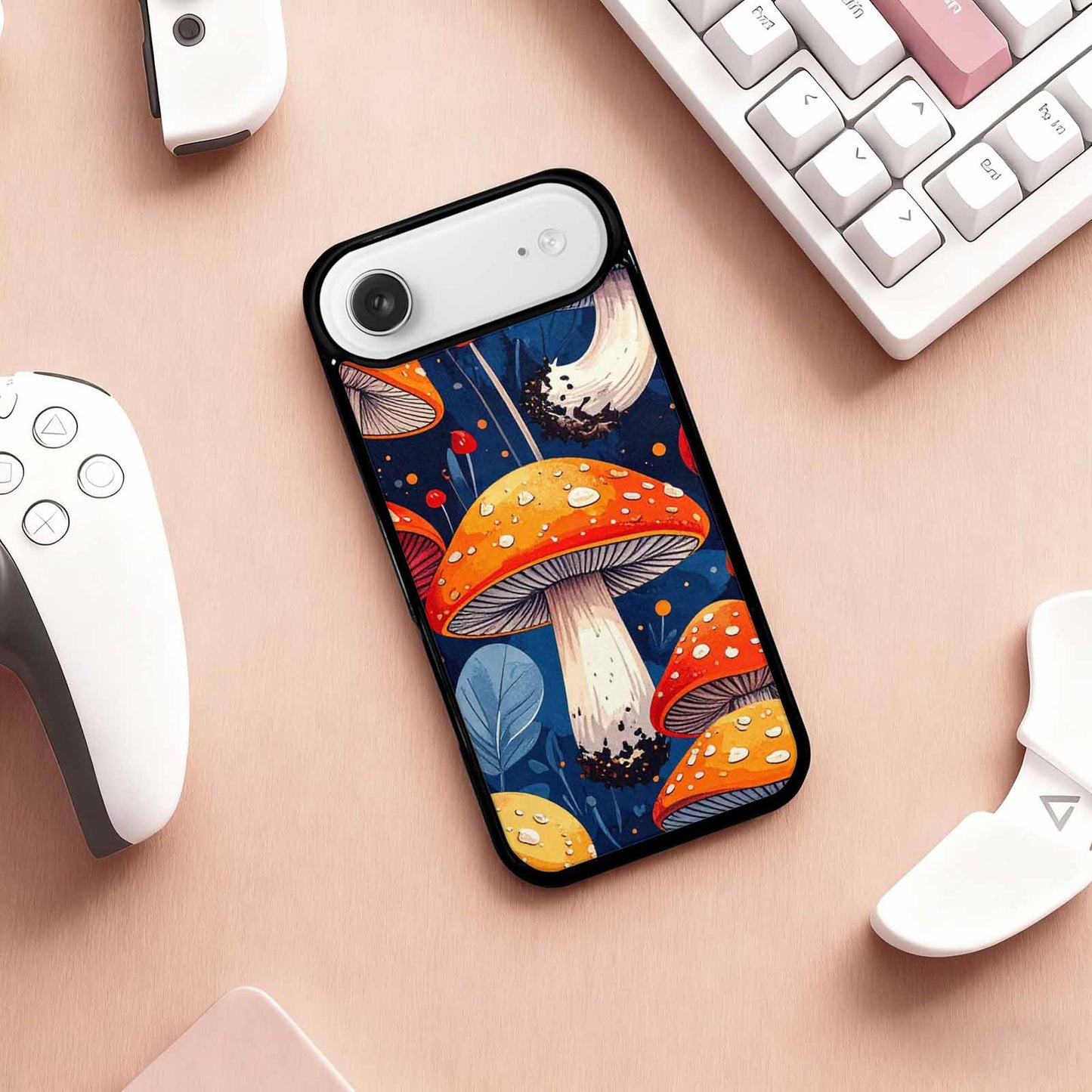 iPhone 17 Air Case — Vivid Winter Mushroom Seamless Cartoon Cute, Custom Made Phone Cover