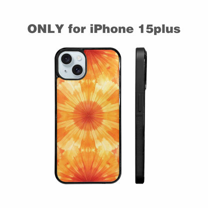 iPhone 15 Plus Case — Ombre Tie Dye Sunset Custom, Custom Phone Case