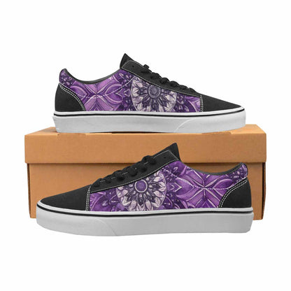 WOMEN'S Mandala Canvas Lace-Up Grunge Custom Sneakers
