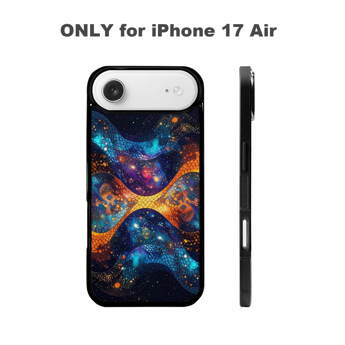 iPhone 17 Air Case — Snake Print Galaxy Seamless Pattern Animal, Custom Print Case Cover