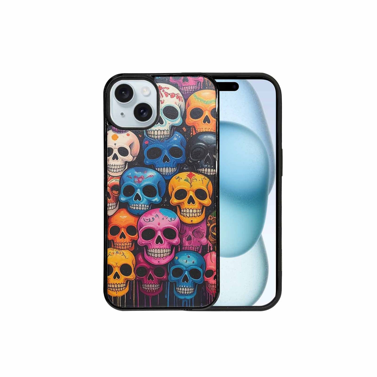 iPhone 15 Plus Case — Skulls General Skulls Pattern, Personalized Phone Case