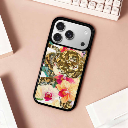 iPhone 17 Pro Case — Snakes Print Floral Seamless Pattern Floral, Custom Phone Case