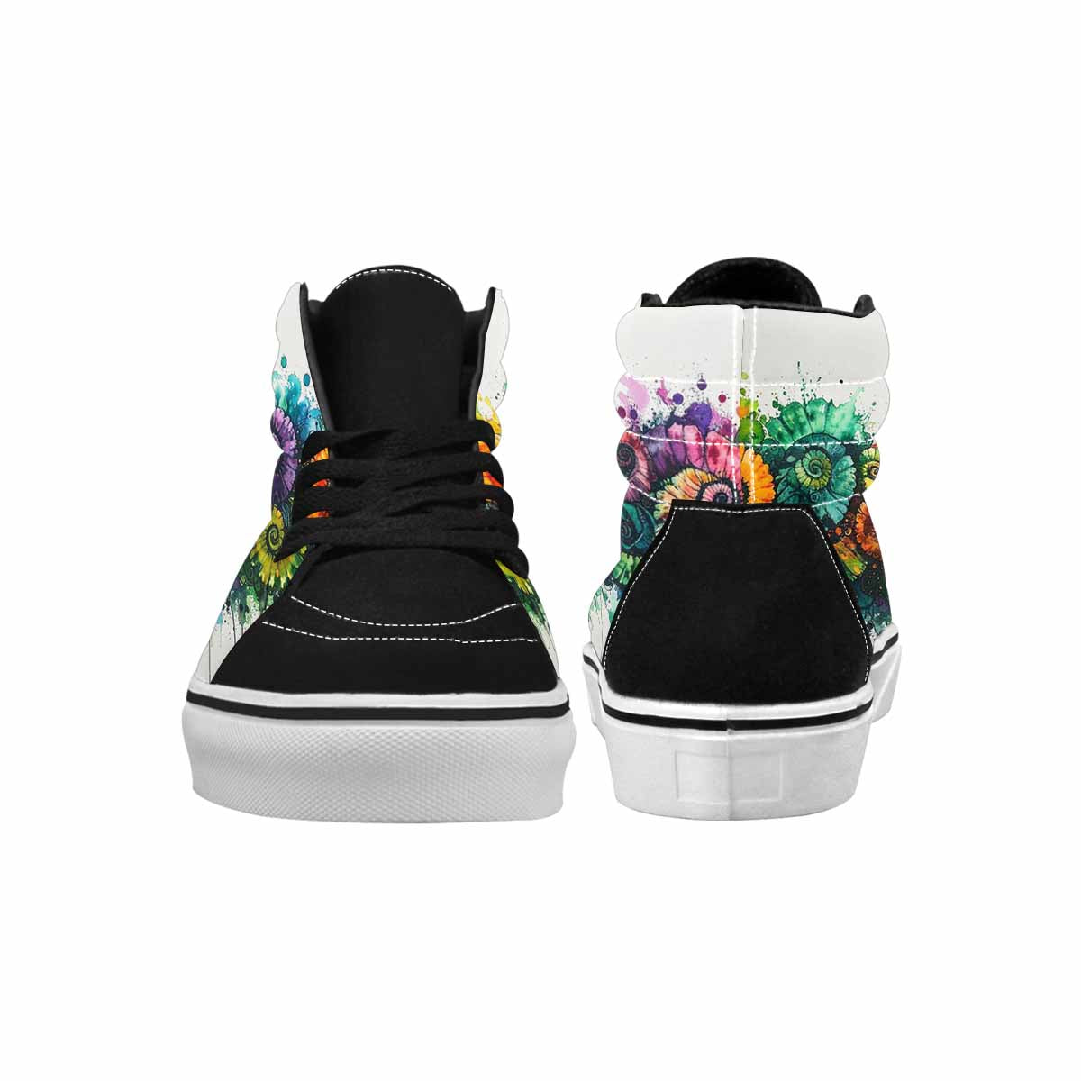 MEN'S Tie High Top Canvas Neon Fantasy Shoes