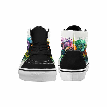 MEN'S Tie High Top Canvas Neon Fantasy Shoes