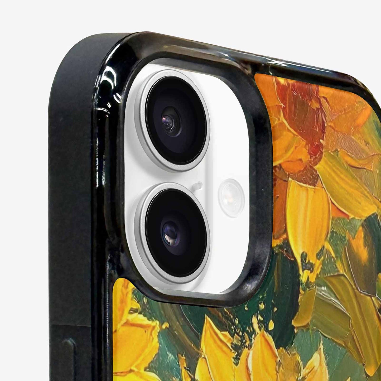 iPhone 16 Case — Impressionist Sunflower Brushstroke Pattern Hundreds Of, Original Design Phone Case