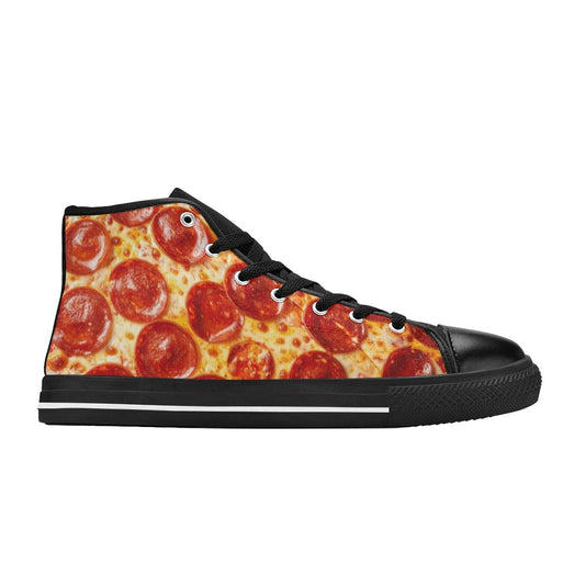 MEN'S Pepperoni Pizza High Top Canvas Aesthetic Sneakers