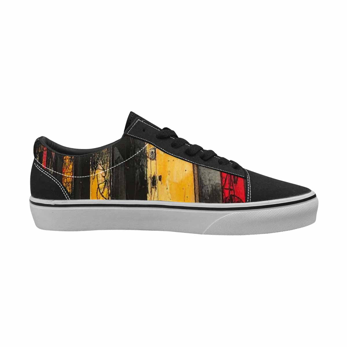 WOMEN'S Liminal Space Fragment Lace-Up Canvas Vivid Sneakers