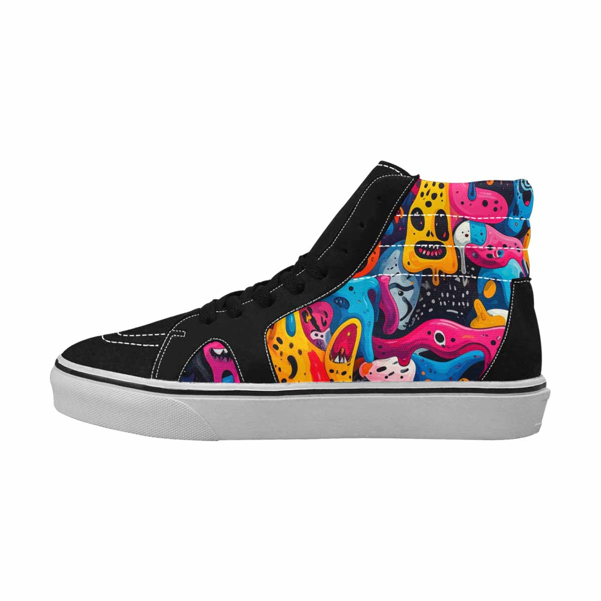 MEN'S Melting Aliens High Top Canvas Vivid Sneakers
