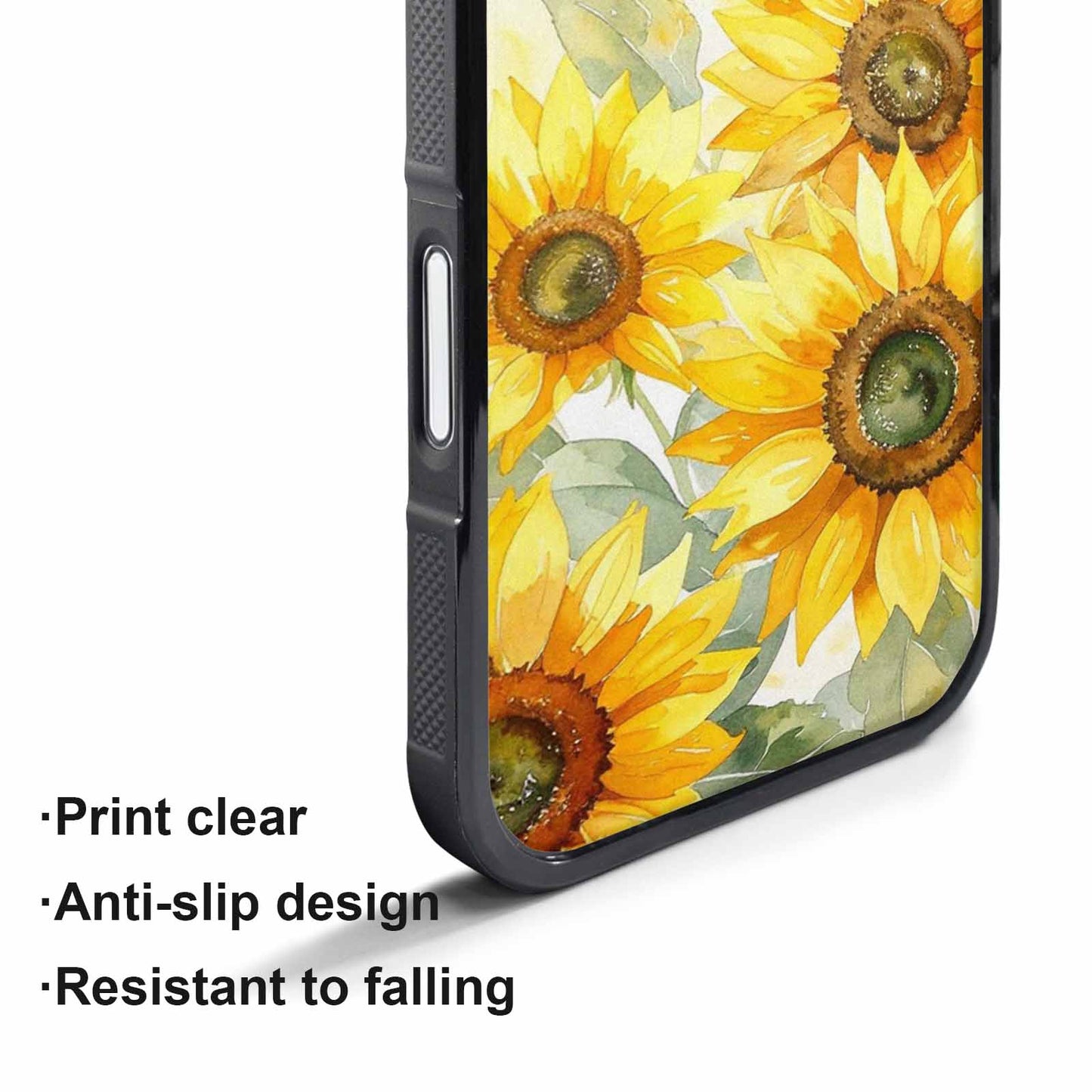 iPhone 17 Pro Case — Sunflowers Watercolor Floral, Customized Protective Case