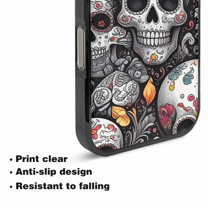 iPhone 16 Pro Max Case — Greyscale Black And White Dark Black, Original Design Phone Case