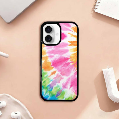 iPhone 17 Case — Tie Dye Rainbow Twist Custom Tie, Original Design Phone Case