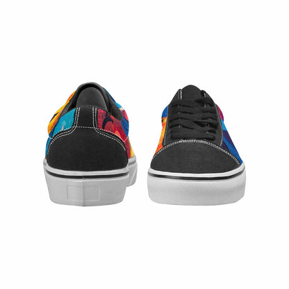 WOMEN'S Smiley Faces  Animal Lace-Up Canvas Grunge Custom Shoes