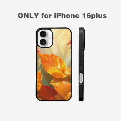 iPhone 16 Plus Case — Autumn Leaves, Custom Art Phone Cover