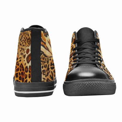 MEN'S Animal Print High Top Canvas Y2K Shoes