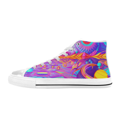MEN'S Trip Art 3 Men’S High Top Canvas Aesthetic Sneakers
