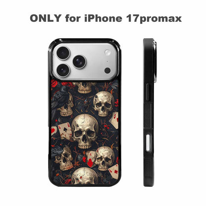 iPhone 17 Pro Max Case — Skull Dark Art Gothic Print Gothic, Customized Protective Case