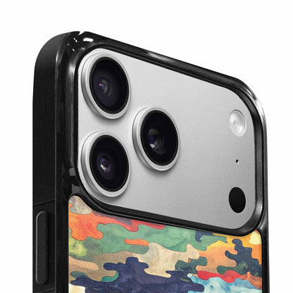 iPhone 17 Pro Max Case — Camo Patches Full Color Camo, Custom Art Phone Cover