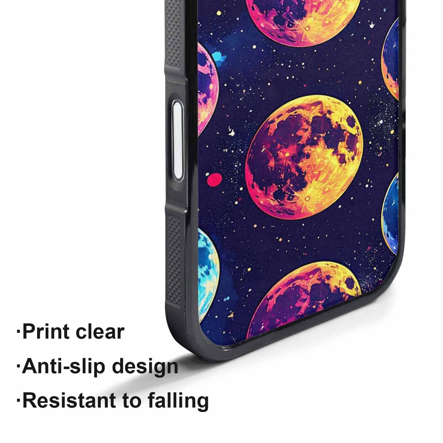 iPhone 17 Pro Max Case — Neon Winter Moon Cartoon Cute, Custom Designed Case Cover