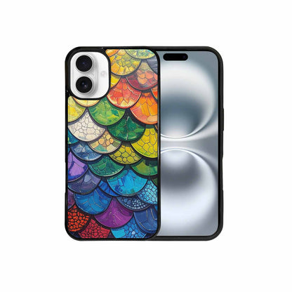 iPhone 16 Plus Case — Reptile Scale Full Color Vibrant Reptile, Original Design Phone Case