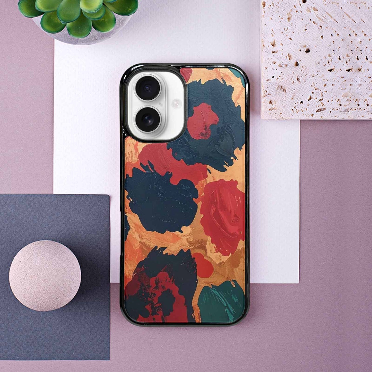 iPhone 16 Case — Leopard Wallpaper Print Custom, Customized Protective Case